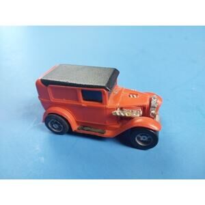 VTG 1976 Ideal Mo Mobile Orange Hot Rod Friction Pull Back Car Parts Or Repair